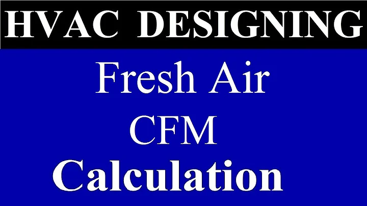 Fresh Air CFM Calculation in Hindi | How to Calculation Fresh Air CFM - DayDayNews