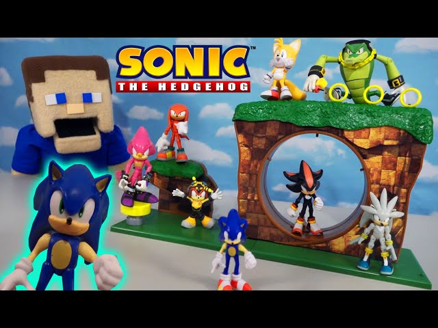 Sonic The Hedgehog Green Hill Zone Playset with Sonic Figure