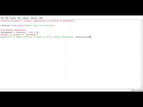 Python Program to convert temperature in celsius to fahrenheit