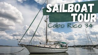 Full BOAT TOUR! Selfsufficient, off grid 37ft Liveaboard Bluewater Sailboat | Log 20