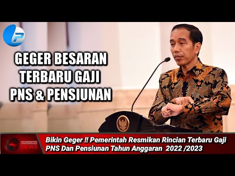 Bikin Geger !! Pemerintah Resmikan Rincian Terbaru Gaji PNS Dan Pensiunan Tahun Anggaran  2022 /2023