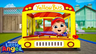 yellow bus song little angels kids cartoons songs nursery