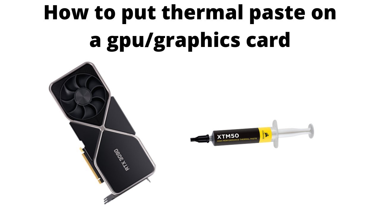How to replace thermal paste on a graphics card/gpu - YouTube