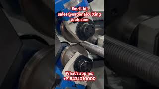 Scaffolding thread rolling machine for prop and base jack production for scaffolding manufacturing