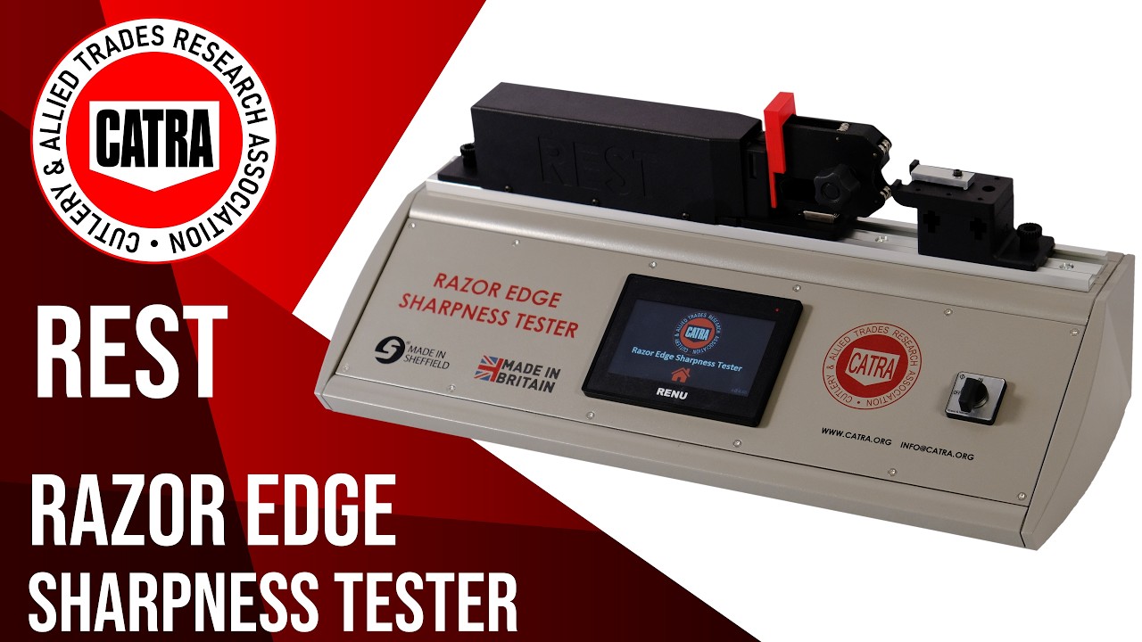 Testing Razor Razor Edge Sharpness Tester - REST - CATRA - YouTube