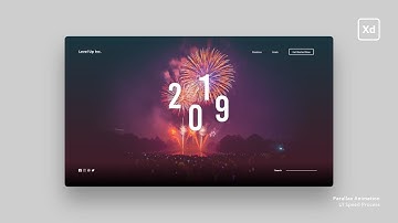 Web UI Design - Parallax Animation (Speed Process) | Adobe XD