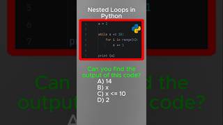 Can you solve this Python question about Nested Loops?