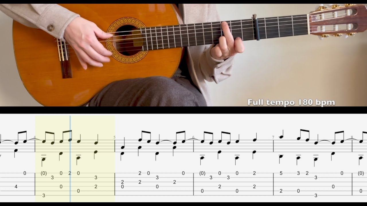 Caramelldansen with TAB Fingerstyle Tutorial YouTube