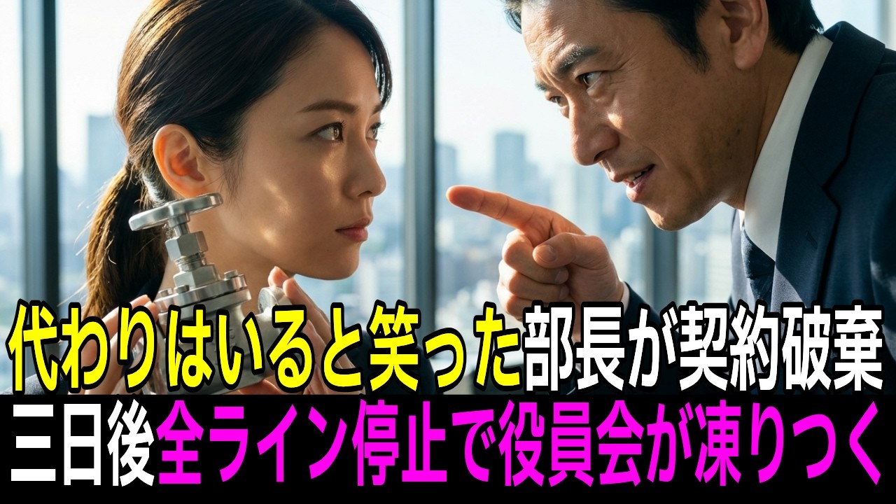 「代わりはいくらでもいる」町工場の0.01mmを切った部長→3日後、全ライン停止で顔面蒼白【朗読】