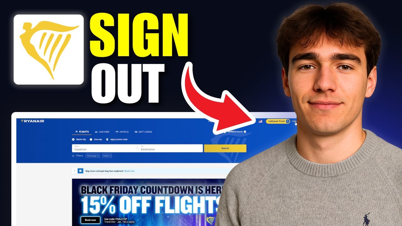 How To Sign Out Of Ryanair's Website (Tutorial 2026)