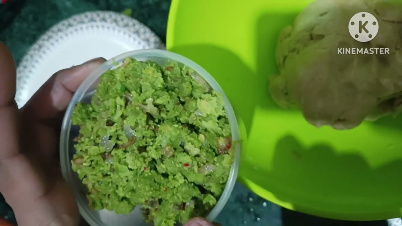 Pachi batani kachori uma kitchen homemade recipe