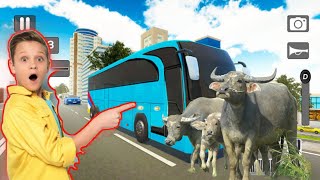 euro coach bus simulator game 2022 | very hard car parking with bus very small road | Android games screenshot 4