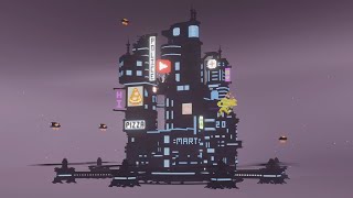 [Blender] Minecraft Cyberpunk Set Render Test 🌃 Eevee Render