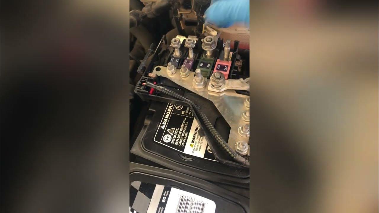 Battery Change 2017 Cadillac XT5 - YouTube