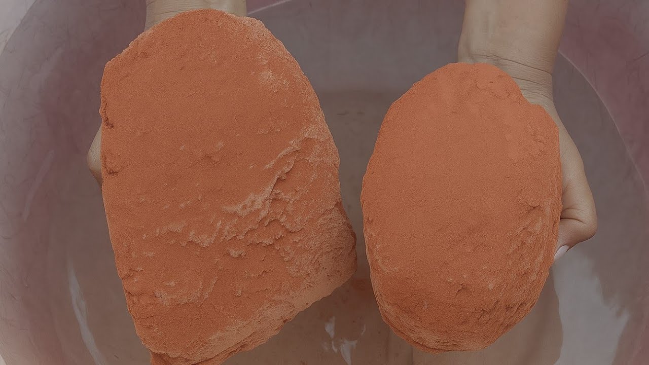 ASMR Relaxing silky smooth gritty mixdfull dust ❤️ dirt dipping crumble in 💦🤤😋