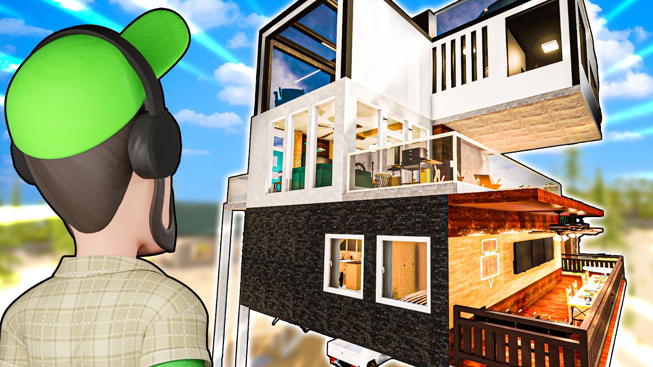 We Built Three DIFFERENT Houses in ONE Building in House Flipper 2!