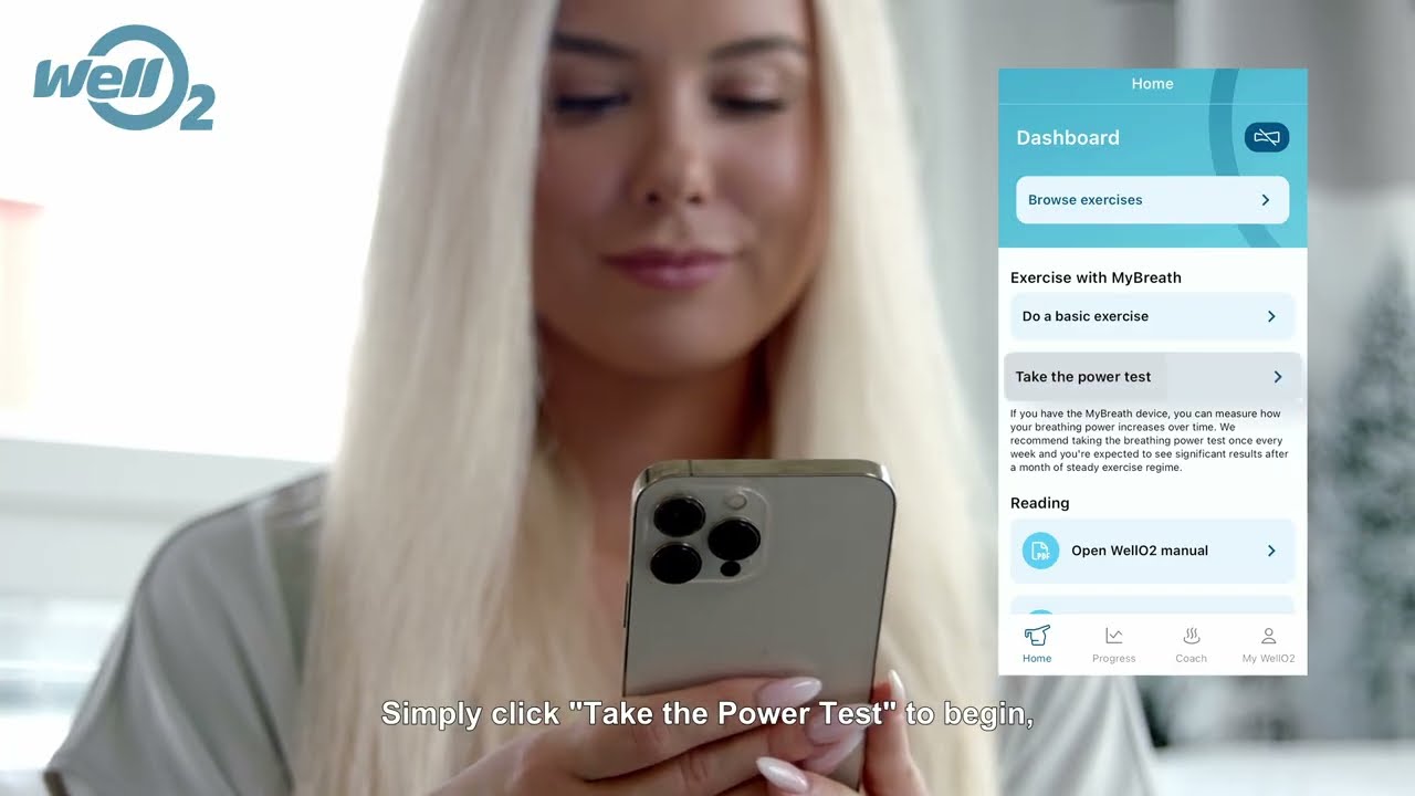 WellO2 MyBreath Breathing Tests & WellO2 App