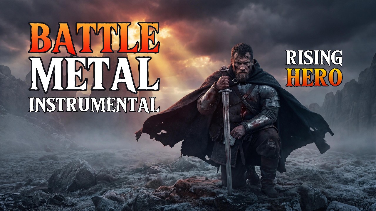 BATTLE METAL No.II (Instrumental)🎸⚔️👑🎵RISING HERO! - for epic Work, heroic Gaming, hard Study & more
