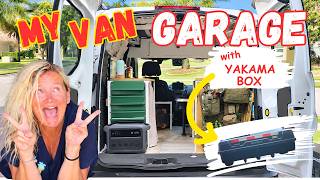 MY VAN GARAGE! How I Turned the Back of My Van Into a Garage #vanlife #vanbuild #fordtransitconnect