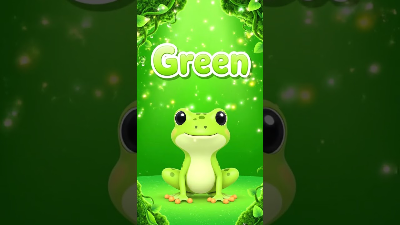 What Color Is This? 🐸 It’s GREEN! | Color Learning for Kids | 8s Short
