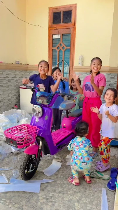 Unboxing sepeda listrik 🥰 #shortvideo #funny #sambilancuan