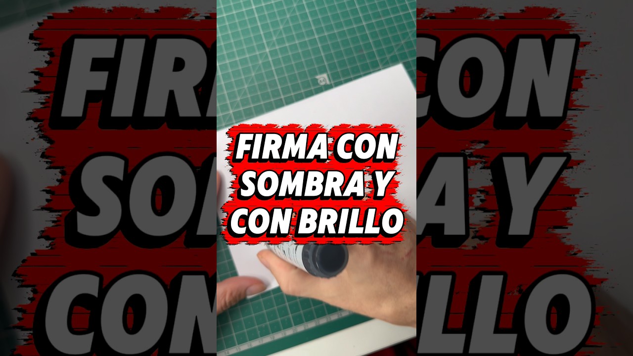 Cómo hacer una firma de graffiti con sombra y brillo