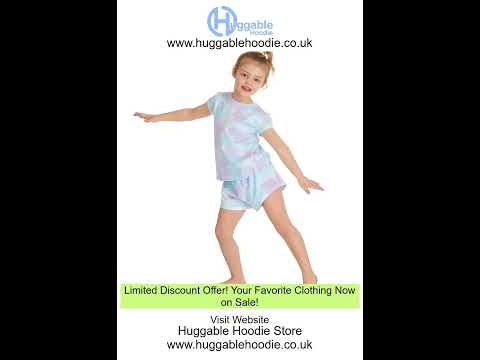 Infant #Girls Tie Dye #Short #Bedtime #Pyjama Set BY HuggableHoodie.co.uk #girlsclothing #nightdress