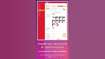 #wordpress #client #dashboard #design #whitelabel WP #admin