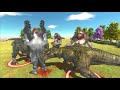 3 SUPER T-REX VS 3 KING KONG - Animal Revolt Battle Simulator