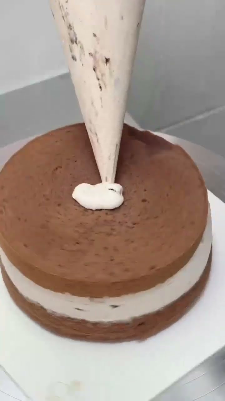 Immersive cake making | Oreo cream cake tutorial Follow  to make cakes Chocolate cake Healing food