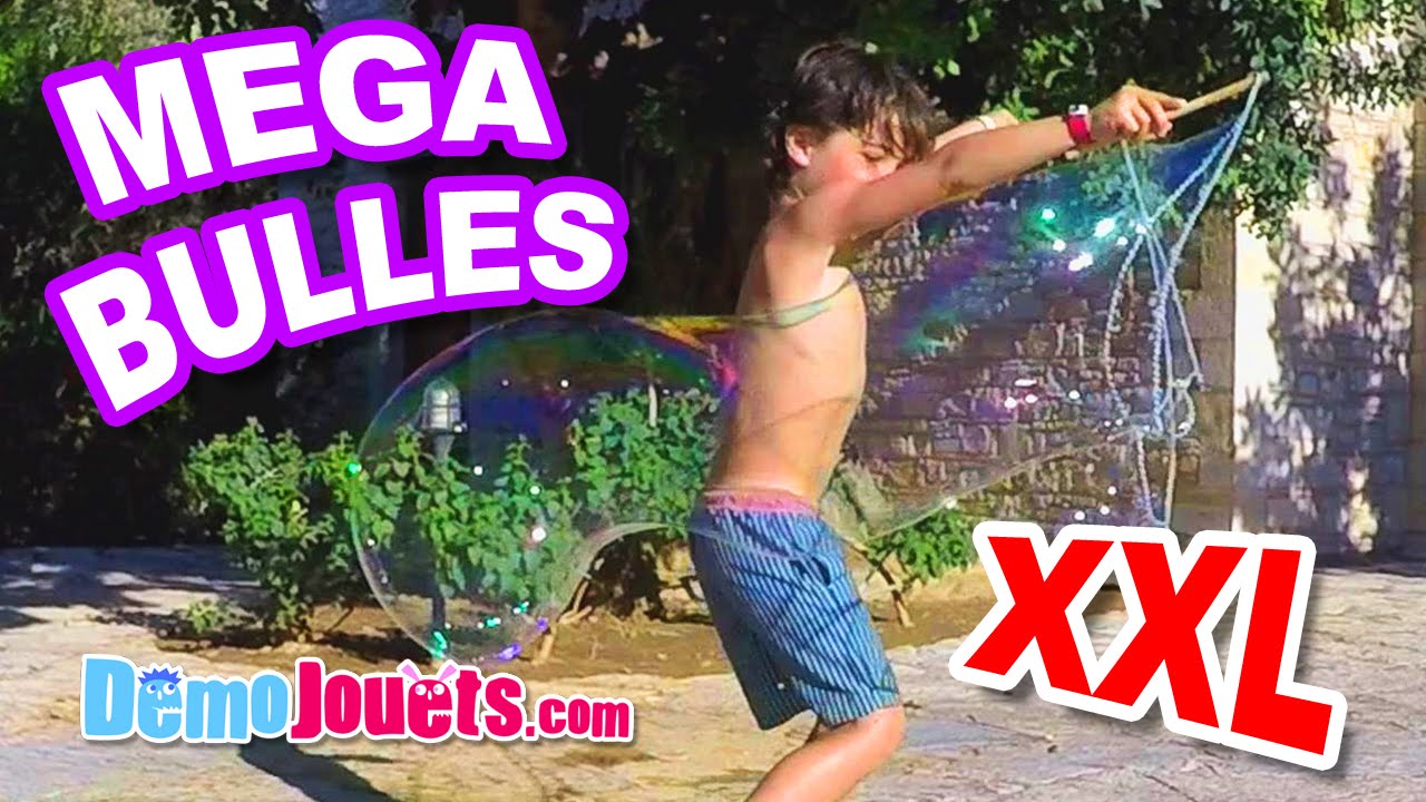 MEGA BULLES de savon XXL Qui fera la plus grosse ? Démo jouets 