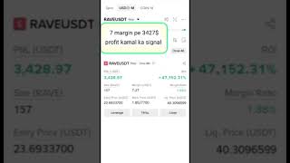 7 Margin Pe 3427$ Profit Kamal ka Singnal #foryou  #viralshort #binance #crpyto #plslikesubscribe