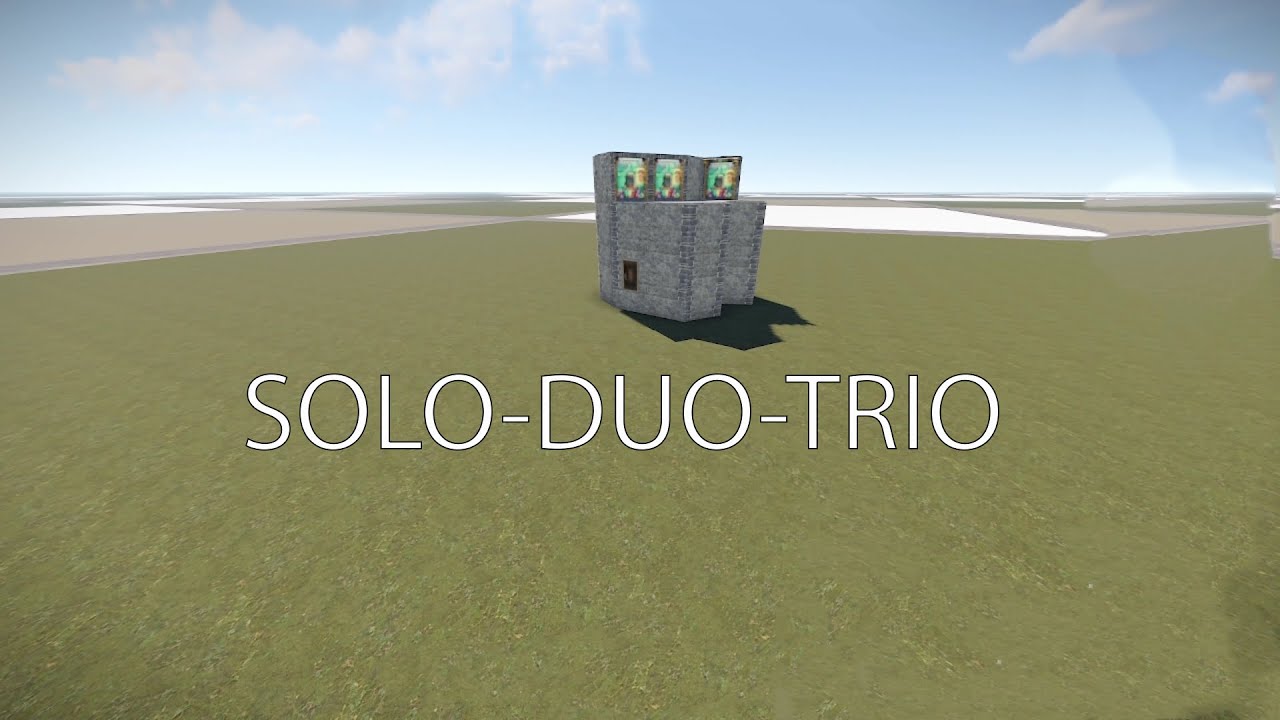 Solo Duo Trio base BUNKER rust base 2022 - YouTube