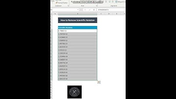 How to Remove Scientific Notation #exceltips #excel #exceltricks #exceltutorial #scientific