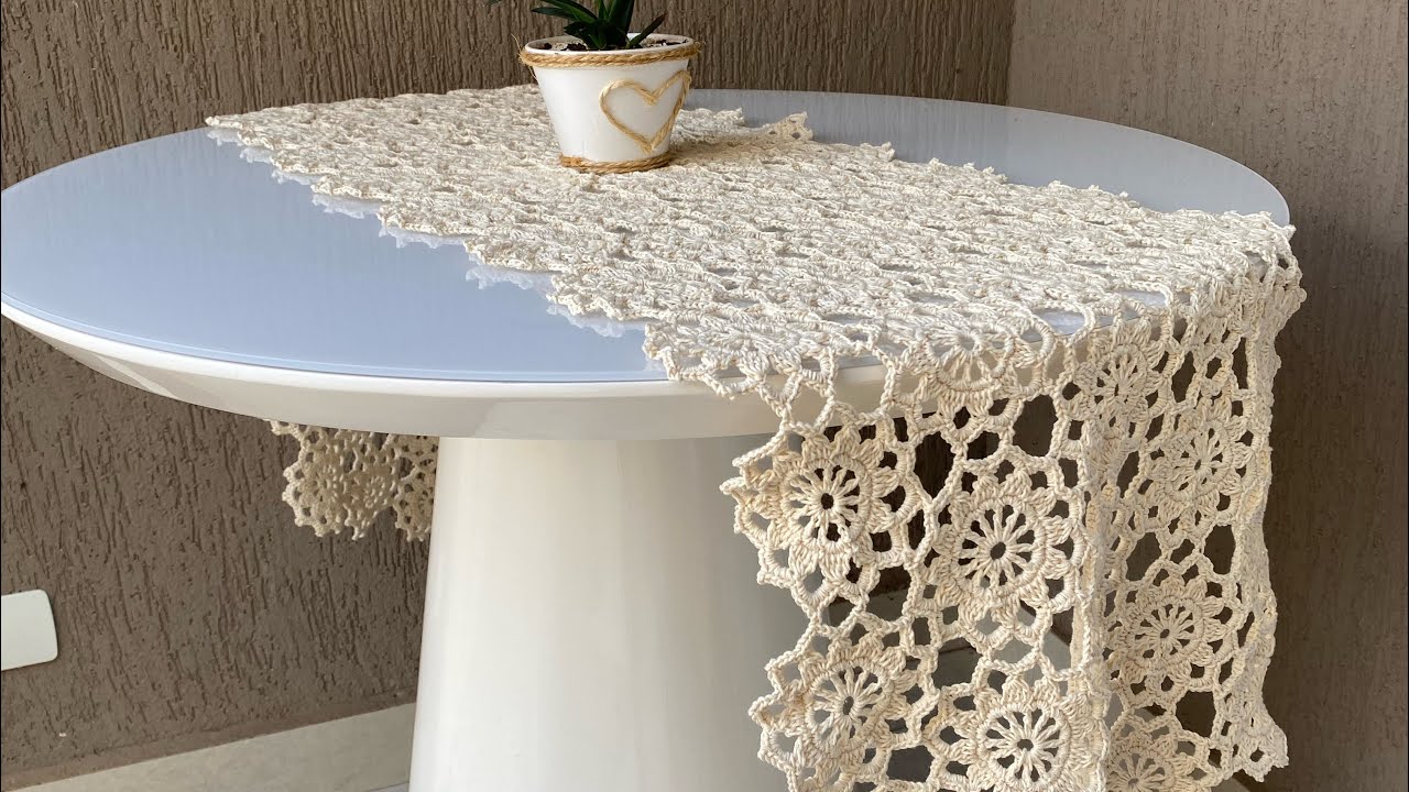 Passo a passo do Trilho Florescer | Trilho de crochê 🧶