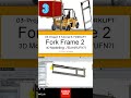 3- SolidWorks || Forklift ||: Frame2 #3d #engineering #design #solidworks #cad #drawing #mechanical