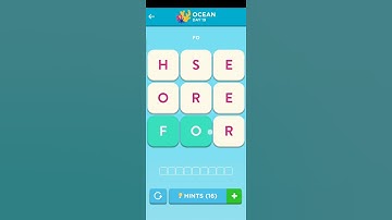 WordBrain 2 Ocean Event October 18 2021 | Wordbrain 2 Ocean Event Day 19 Answers
