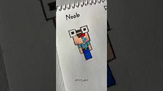 Drawing minecraft players😱 #drawing #howtodraw #art #minecraft #shorts