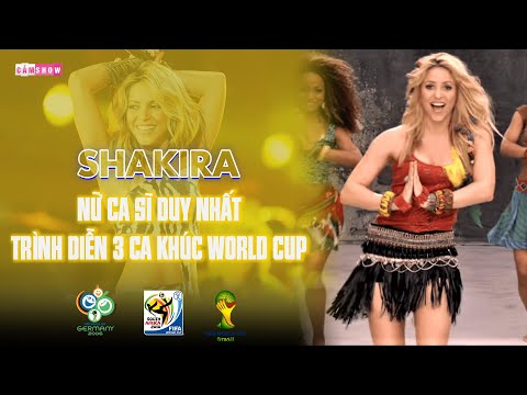 Video SHAKIRA - NỮ CA SĨ DUY NHẤT trình diễn 3 CA KHÚC WORLD... - youtube