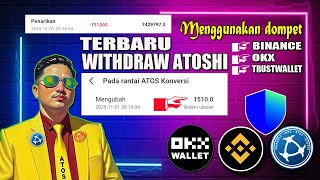 PENARIKAN KOIN ATOS TERBARU || TUTOR MENGGUNAKAN DOMPET BINANCE, OKX, & TRUSTWALLET #atoshi #crypto
