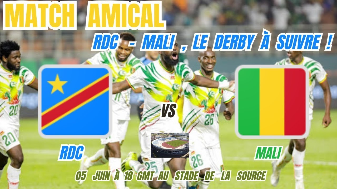 🔴DIRECT: RDC Vs MALI MATCH AMICAL - YouTube