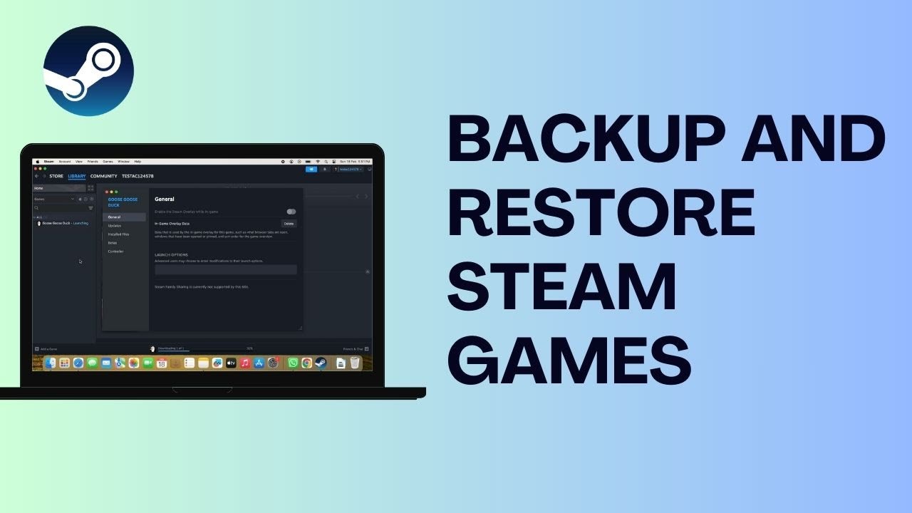 How To Backup And Restore Steam Games (Simple) - YouTube