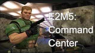 The Ultimate Doom (Doom Remake 4 Mod) - 100% walkthrough - E2M5: Command Center