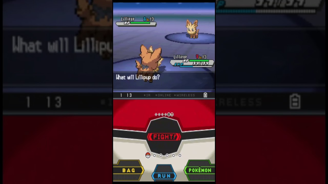 Beating the first gym of Pokemon white and black 2 (Cheren) with ONLY a lillipup