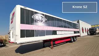 SEL 3489 - Krone semitrailer closed box for  textile transport