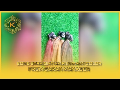 Video Bone Straight Hair In Many Color From Sarah Manager 56