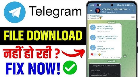 Telegram File Download Error Fix 📥 | Media Not Saving 🛠️ | Telegram Troubleshooting Guide ✅