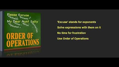 order of operations vocals