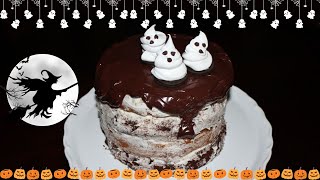 Pumpkin & Devil’s Food Layer Cake Recipe from Woman’s Day Halloween Magazine October 2023