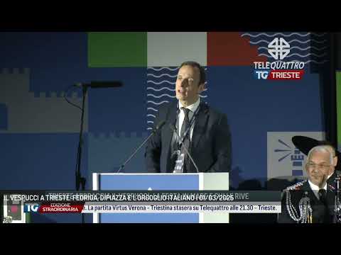 IL VESPUCCI A TRIESTE: FEDRIGA, DIPIAZZA E L'ORGOGLIO ITALIANO | 01/03/2025